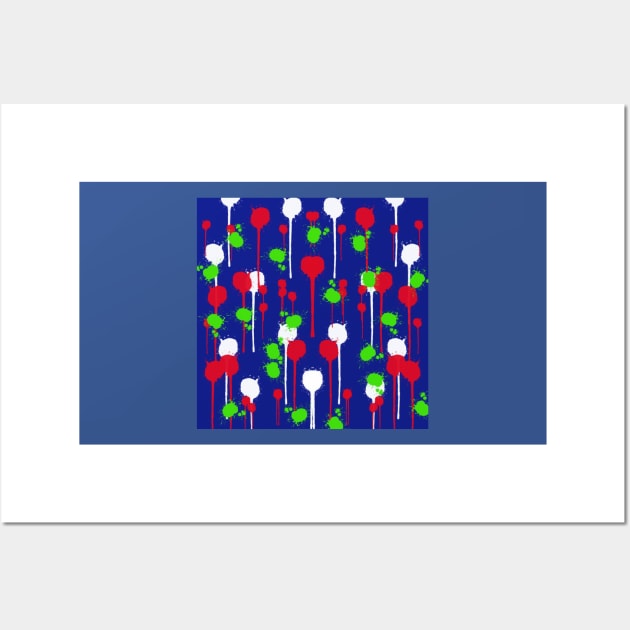 Splish Splash - Abstract Pattern Design Wall Art by Krusty